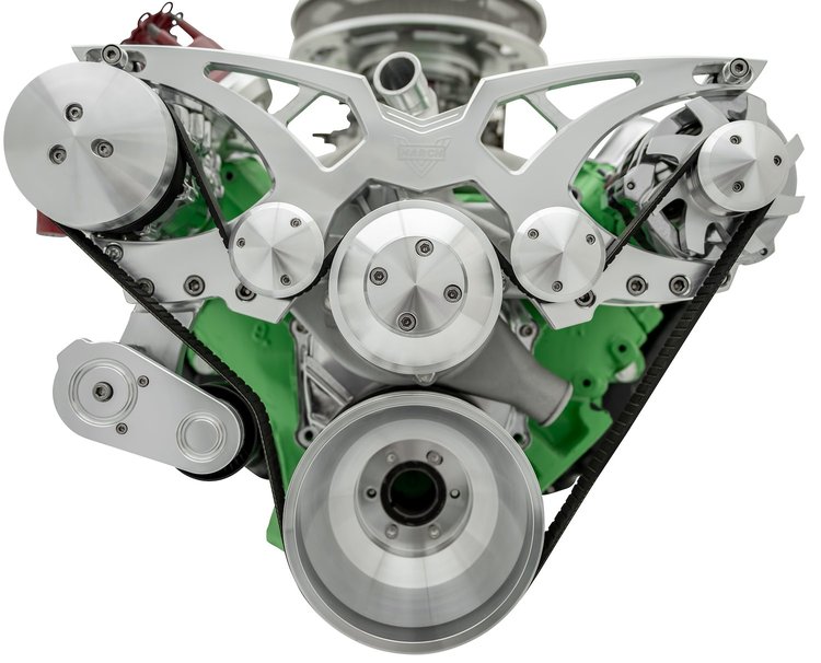 40740 Big Block Chrysler Style Track Serpentine System - AC & ALT
