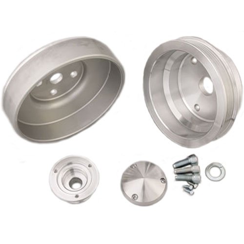 Corvette Serpentine Pulley Kit - Power & Amp Series 1988-1991 Small Block Chevy Corvette