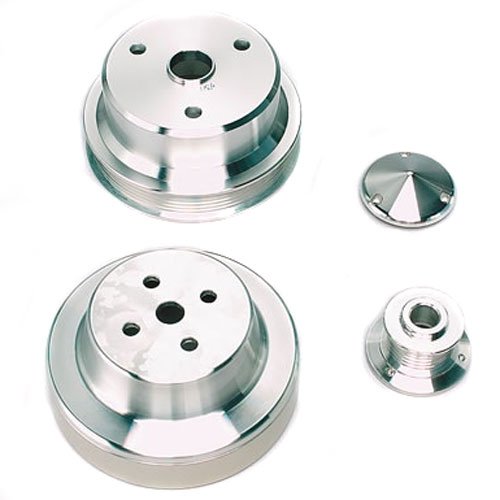 Chevy/GM Truck Pulley Set - Power & Amp Series 1996-97 4.3L V6, 305-350 with Internal Alternator Fan