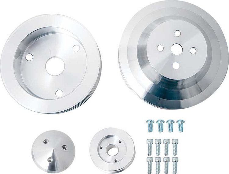 V-Belt Pulley Set - Performance Ratio Small Block Chevy