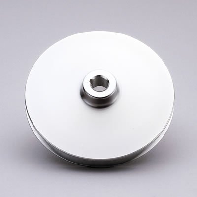 CHEVY KEYWAY CUSTOM GREY ALUM P.S. PULLEY