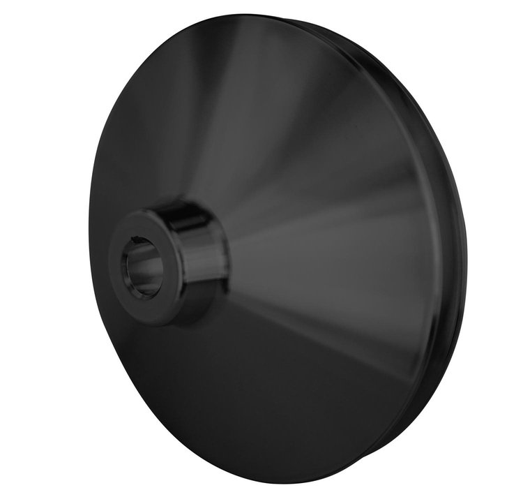 523-08 Chevy SWP Power Steering Pulley - Keyway - Black