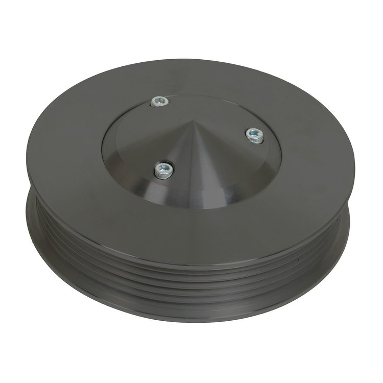 533-08 Chrysler Small Block Power Steering Pulley - Keyway - Black