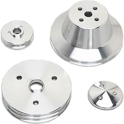 *USED - V-Belt Pulley Set - Performance Ratio Small Block Chevy