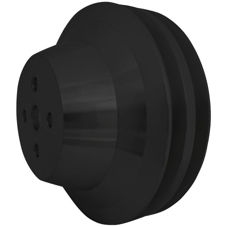 6032-08 Small Block Chevy Water Pump Pulley - SWP, 2V - Black