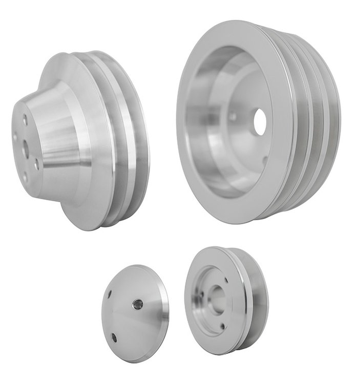 V-Belt Pulley Set - Performance Ratio Small Block Chevy
