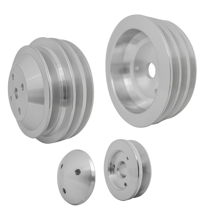 V-Belt Pulley Set - Performance Ratio Small Block Chevy