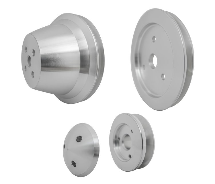 V-Belt Pulley Set - High Water Flow Ratio Small Block Chevy