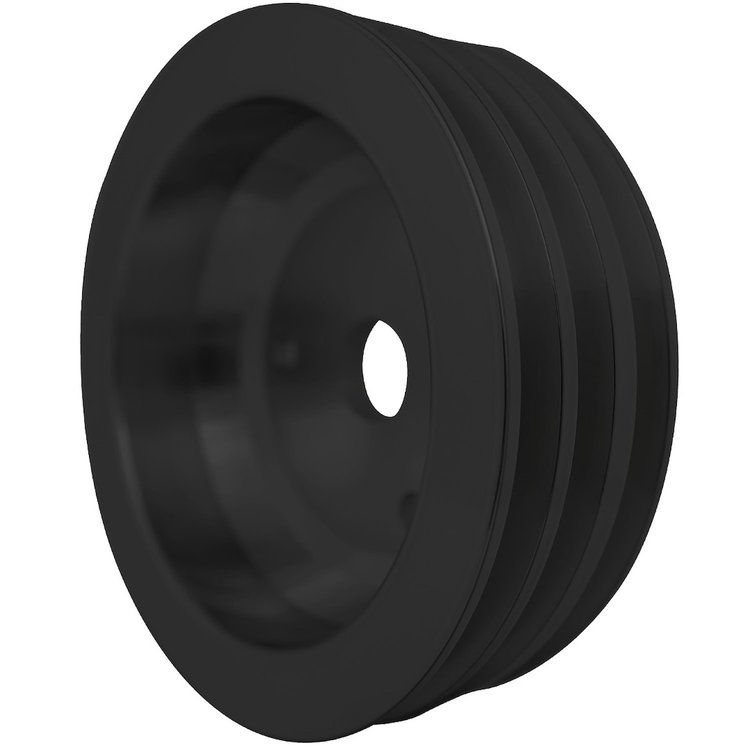 6151-08 Small Block Chevy High Flow Crankshaft Pulley - 3V - Black