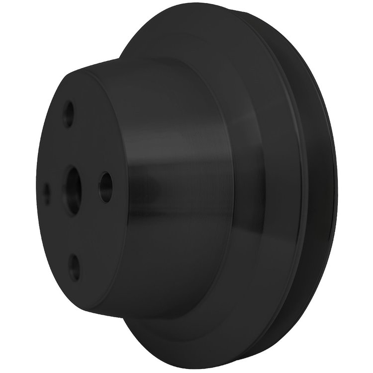 6152-08 Chevy High Flow Water Pump Pulley - LWP - 1V - Black