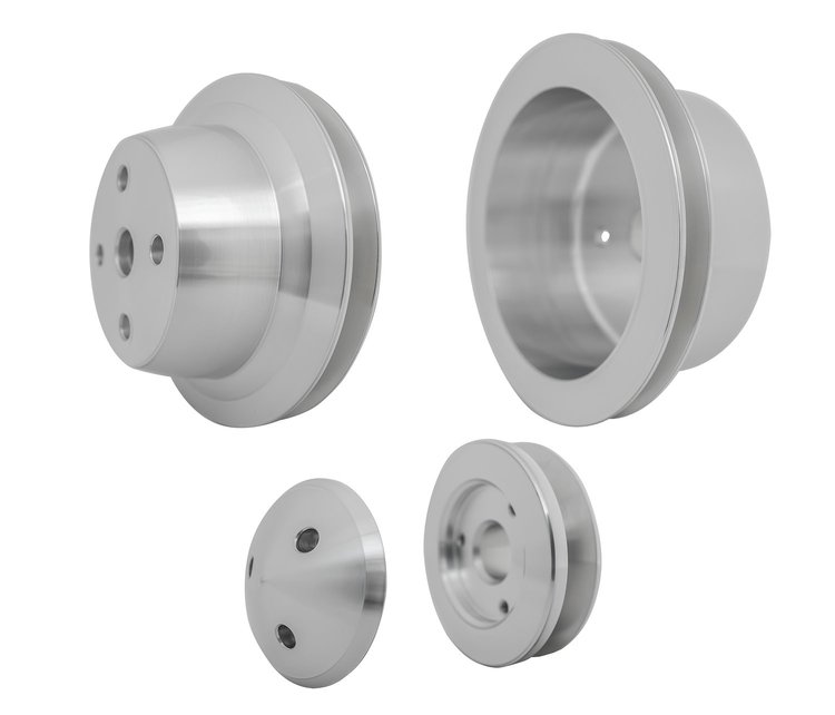 V-Belt Pulley Set - High Water Flow Ratio Small Block Chevy