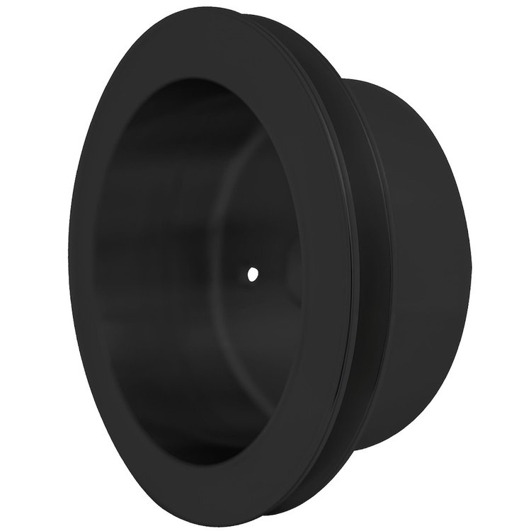 6161-08 Small Block Chevy High Flow Crankshaft Pulley - LWP - 1V - Black