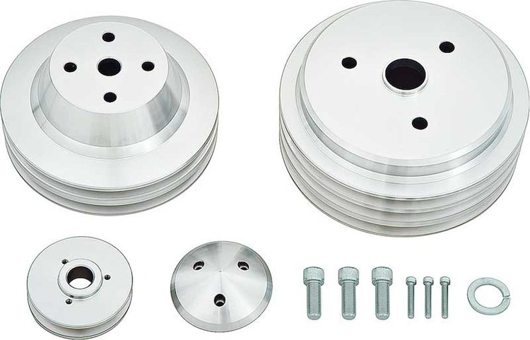 V-Belt Pulley Set - High Water Flow Ratio Small Block Chevy