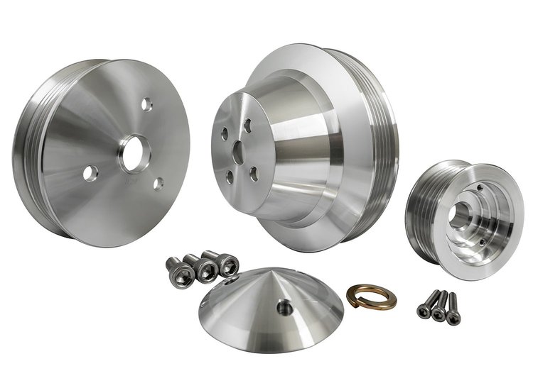 Serpentine Conversion Pulley Set - Performance Ratio Small Block Chevy