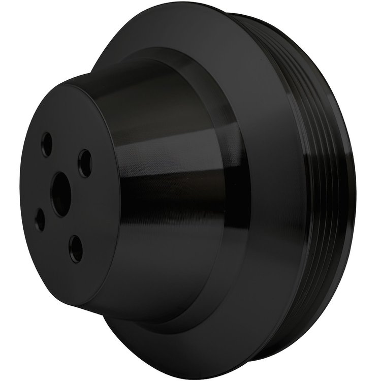 6212-08 Chevy Serpentine Water Pump Pulley - SWP - Black