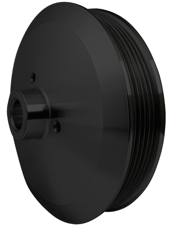 624-08 Serpentine Power Steering Pulley - Press Fit - Black