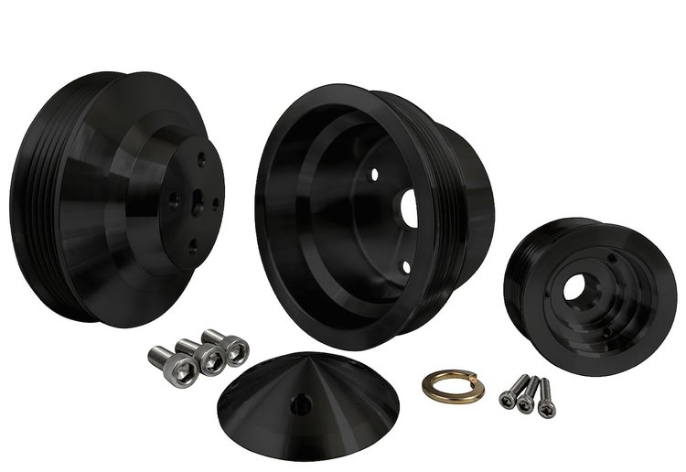 Serpentine Conversion Pulley Set - Performance Ratio Small Block Chevy