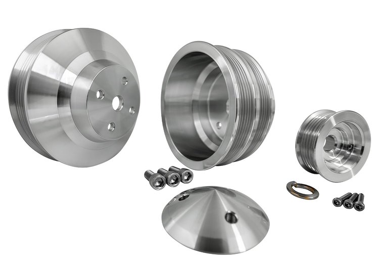 Serpentine Conversion Pulley Set - Performance Ratio Small Block Chevy