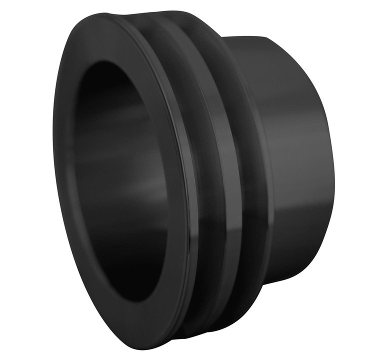 7021-08 Big Block Chevy V-Belt Crankshaft Pulley - 2V - LWP - Black