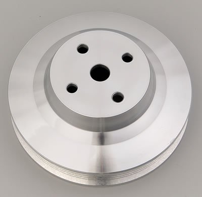 WP PULLEY SERP FRT MT BLK BODY - CHEVY BB