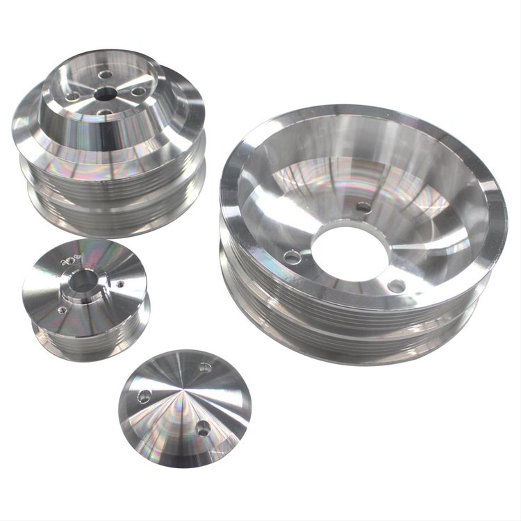 CHEVY BB SWP POL ALUM SERP CONVERSION PULLEY KIT