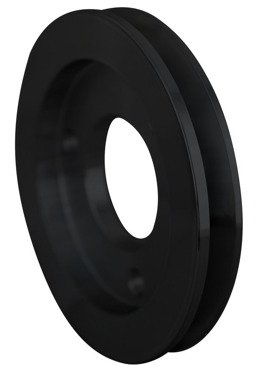 7711-08 Big Block Chevy High Flow V-Belt Crankshaft Pulley - SWP - 1V - Black