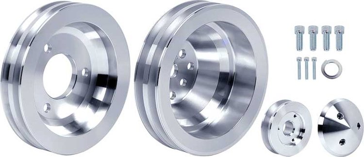 V-Belt Pulley Set - High Water Flow Ratio Big Block Chevy