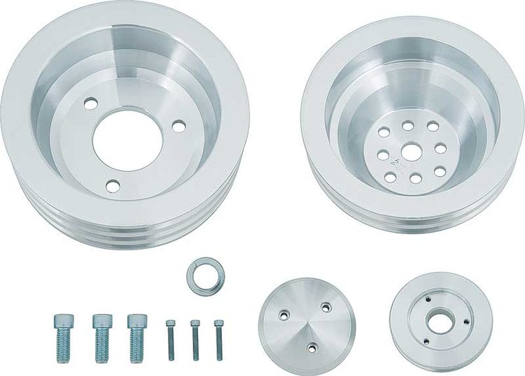 V-Belt Pulley Set - High Water Flow Ratio Big Block Chevy