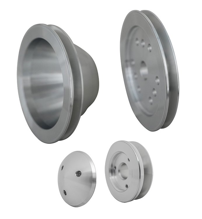 7905 Chevy 348-409 V-Belt Pulley Kit; 1V