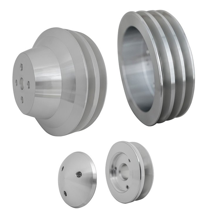 7920 Chevy 348-409 V-Belt Pulley Kit; 3V