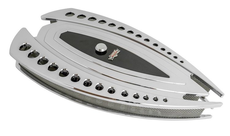 Revolver Air Cleaner Kit- Chrome Chrome Plated Aluminum finish