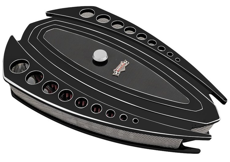 Grande Revolver Air Cleaner Kit Black Onyx finish