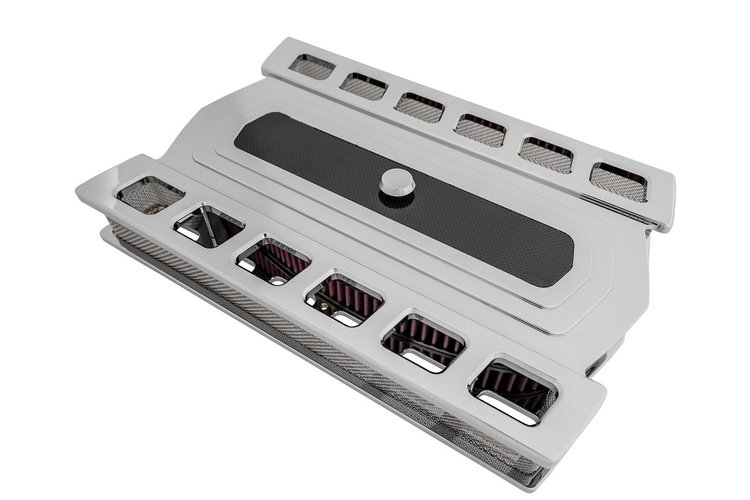Pro-Track Air Cleaner Kit Chrome Plated Aluminum finish