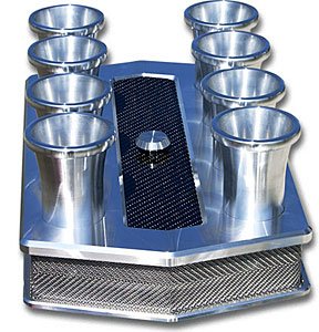 Grande Fuelie Air Cleaner Kit Polished Aluminum finish