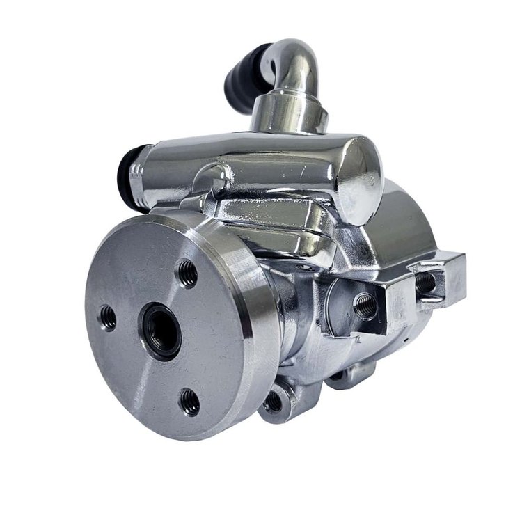 P2313-06 Ultra Series Power Steering Pump, GM Type II/ Saginaw TC Series, Chrome Finish, Aluminum