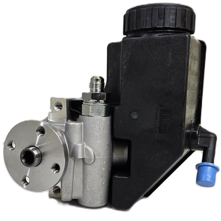 P2343-04 Ultra Series Power Steering Pump, GM Type II/ Saginaw TC Series with Integral Black Plastic Reservoir, Cast Finish