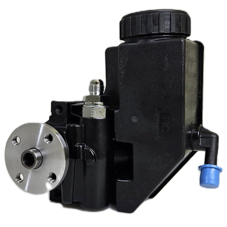 P2343-08 Ultra Series Power Steering Pump, GM Type II/ Saginaw TC Series with Integral Black Plastic Reservoir, Black Finish