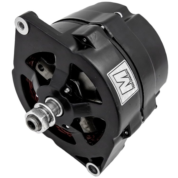 P2556-08 Ultra Series Alternator, 140 Amp, 12v Single Wire, Black Finish, GM 10SI,, 6.6 in. Center to Center