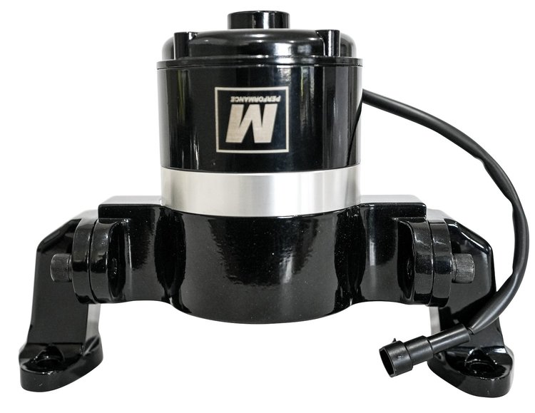 P2821-08 Small Block Chevy Electric Water Pump, Black, 35 GPM, 12 Volt