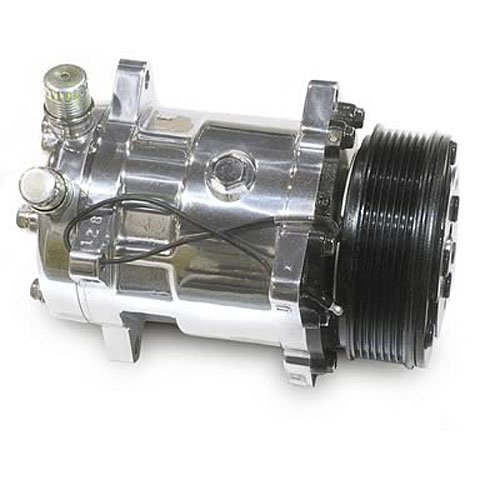 Chrome A/C Compressor Sanden 508