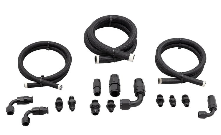 PS-LK-REM-08 Power Steering Hose Kit For GM Type II Style Pumps [-6 AN]