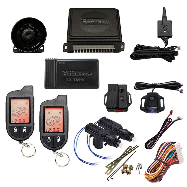 DGD-KY-ALM-2-2A-EZ Keyless Entry and Alarm System, 2-Way, w/2-Door Actuator Kit and Smart Phone EZ-Tracking