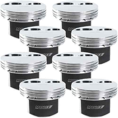 Chevrolet LS 3.622 Stroke Flat Top Pistons -4cc Flat Top