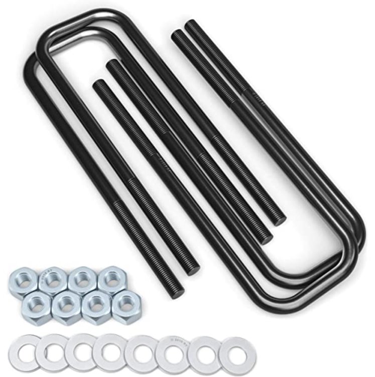 FTS1500UBK-3 U-Bolt Kit Fits Select Dodge Ram 1500; Chevy C1500/C2500/C3500/R20/R2500/Tahoe; GMC C1500/C2500/C3500/R2500/Yukon