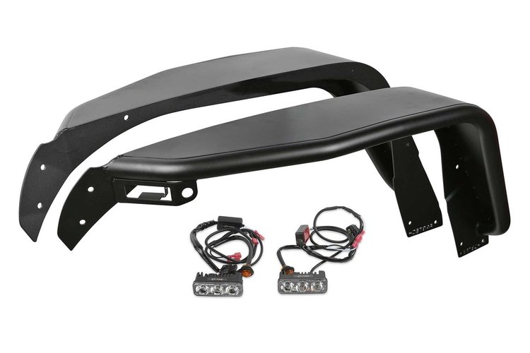 FTS24212 Tube Fenders Fits Select Jeep Gladiator; Jeep Wrangler