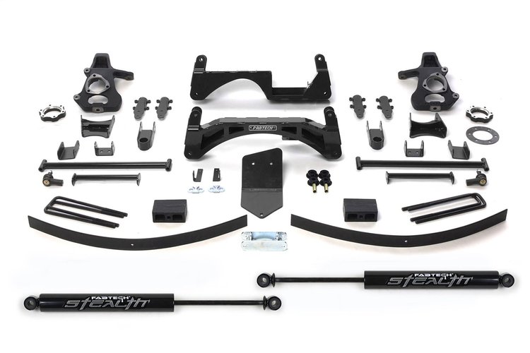 K1024M Basic Lift System w/Shocks Fits Select Chevy Silverado 1500; GMC Sierra 1500
