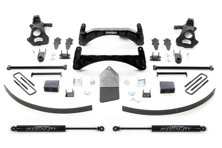 K1027M Basic Lift System w/Shocks Fits Select Chevy Silverado 1500; GMC Sierra 1500