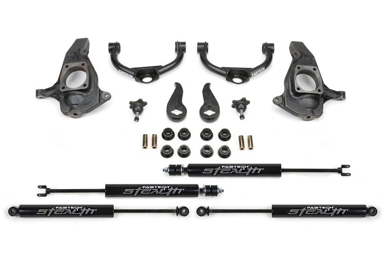 K1055M Budget Lift System w/Shock Fits Select Chevy Silverado 2500/3500 HD; GMC Sierra 2500/3500 HD