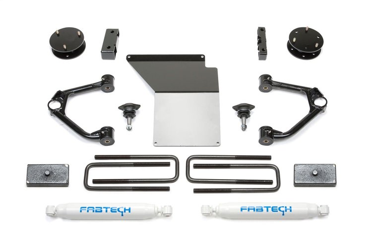 K1059 Budget Lift System w/Shock Fits Select Chevy Silverado 1500; GMC Sierra 1500