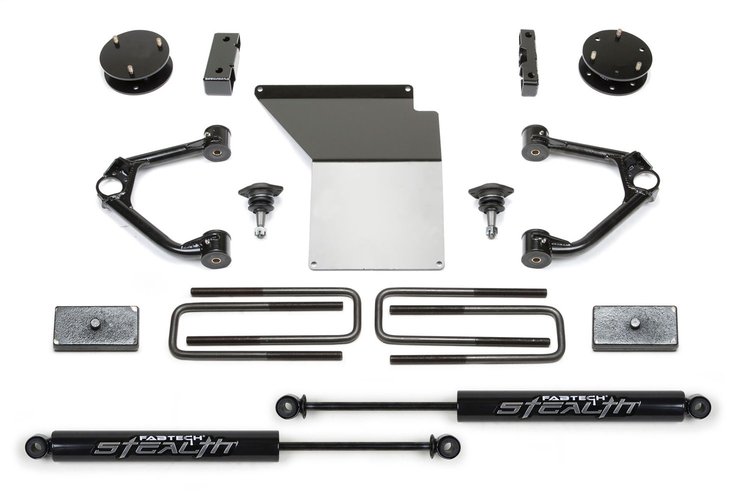 K1059M Budget Lift System w/Shock Fits Select Chevy Silverado 1500; GMC Sierra 1500